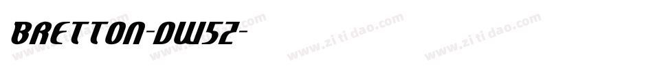Bretton-dW5Z字体转换