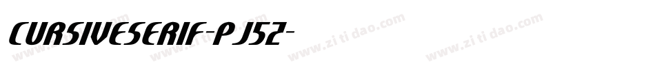 CursiveSerif-pj5Z字体转换