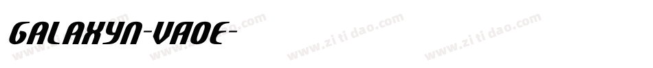 Galaxyn-vA0E字体转换