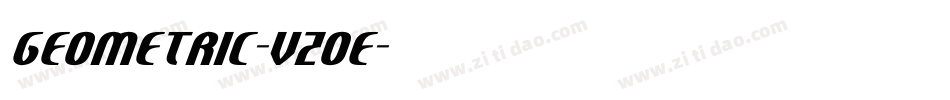Geometric-vZ0E字体转换