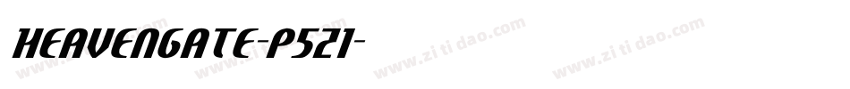 Heavengate-p5z1字体转换 Heavengate-p5z1字体转换