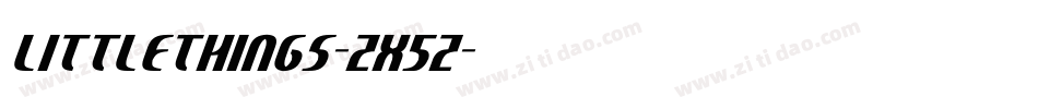 LittleThings-ZX5Z字体转换