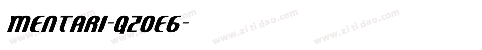 Mentari-qZ0E6字体转换
