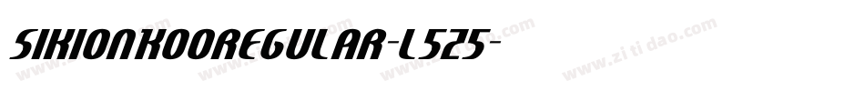SikiOnKooregular-l5Z5字体转换