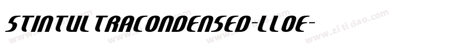 StintUltraCondensed-lL0e字体转换