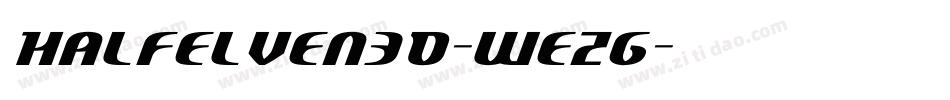 HalfElven3D-WEzG字体转换