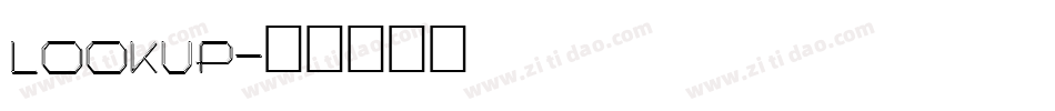 lookup字体转换