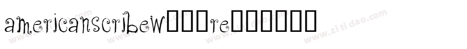 AmericanScribeW04-Re字体转换