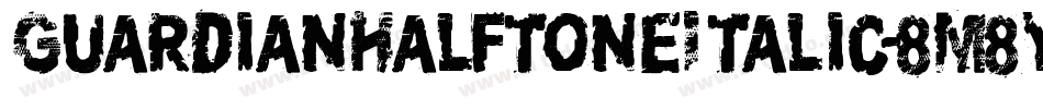 GuardianHalftoneItalic-8M8Y0字体转换