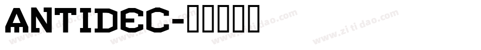 Antidec字体转换