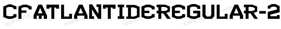 CfAtlantideRegular-20q8字体转换
