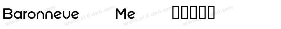 Baronneue-7Me4字体转换