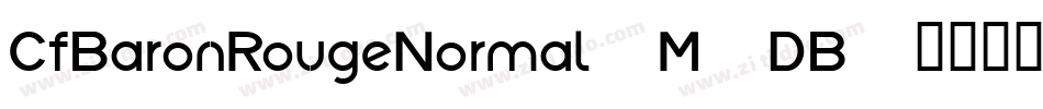 CfBaronRougeNormal-M9DB字体转换
