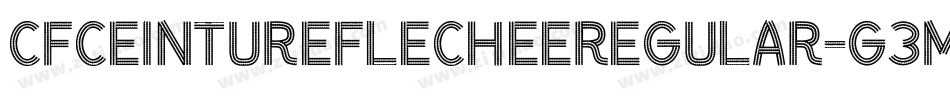 CfCeintureFlecheeRegular-g3MP字体转换