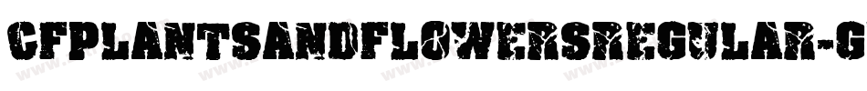 CfPlantsAndFlowersRegular-gvr1字体转换
