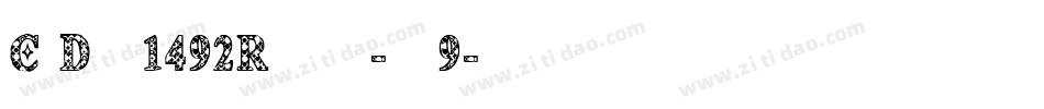 CfDeco1492Regular-mpa9字体转换