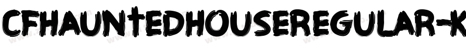 CfHauntedHouseRegular-K3DX字体转换