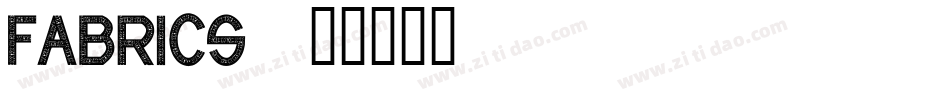 Fabrics字体转换