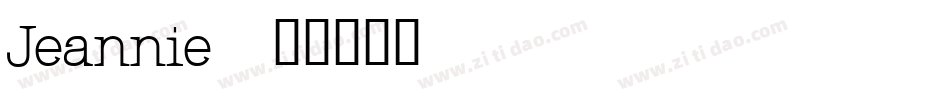 Jeannie字体转换
