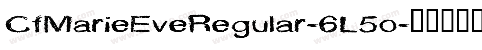 CfMarieEveRegular-6L5o字体转换