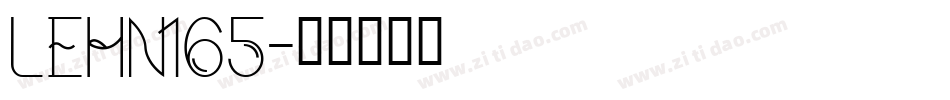 LEHN165字体转换