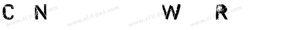 CfNuclearWarRegular-18jv字体转换
