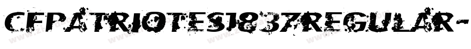 CfPatriotes1837Regular-DBZm字体转换