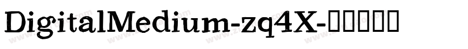 DigitalMedium-zq4X字体转换