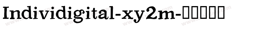 Individigital-xy2m字体转换 Individigital-xy2m字体转换