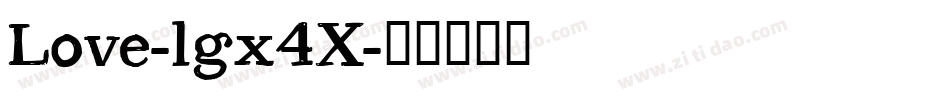 Love-lgx4X字体转换