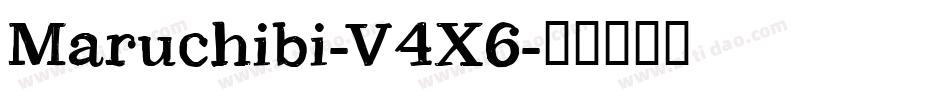 Maruchibi-V4X6字体转换