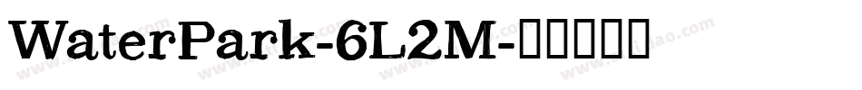 WaterPark-6L2M字体转换