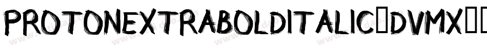 ProtonExtraboldItalic-dVmX字体转换