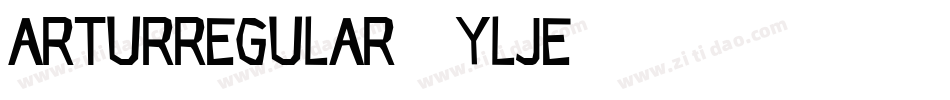 Arturregular-yLJe字体转换