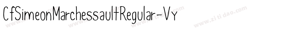 CfSimeonMarchessaultRegular-VywV字体转换