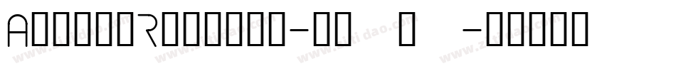 AlittaRegular-rg4e8字体转换