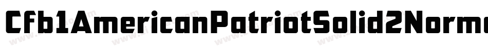 Cfb1AmericanPatriotSolid2NormalItalic-vRB9字体转换