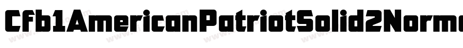 Cfb1AmericanPatriotSolid2NormalItalic-vRB9字体转换