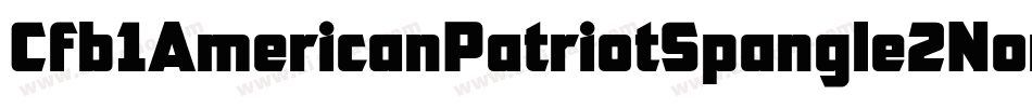 Cfb1AmericanPatriotSpangle2Normal-J8J7字体转换