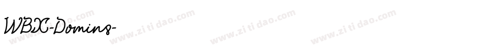 WBX-Domin8字体转换