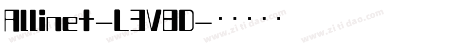 Allinet-L3V8D字体转换