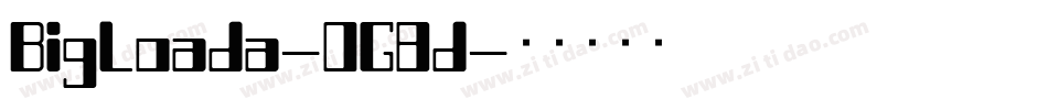 BigLoada-OG8d字体转换
