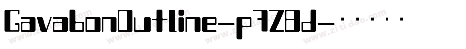 GavabonOutline-p7Z8d字体转换