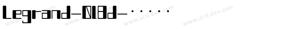 Legrand-0l8d字体转换