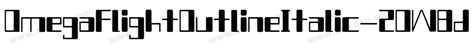 OmegaFlightOutlineItalic-2OW8d字体转换