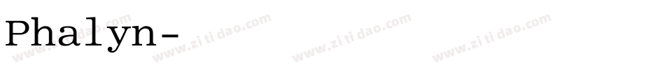 Phalyn字体转换