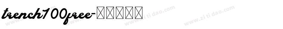 trench100free字体转换