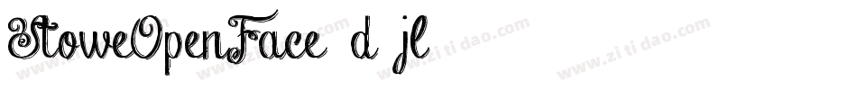 StoweOpenFace-d5jl字体转换