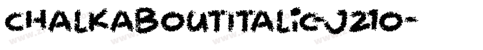 ChalkaboutItalic-j21O字体转换