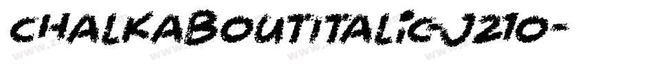 ChalkaboutItalic-j21O字体转换